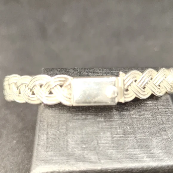 TP-55 Mex925 Silver Braid Bracelet - Picture 9 of 10